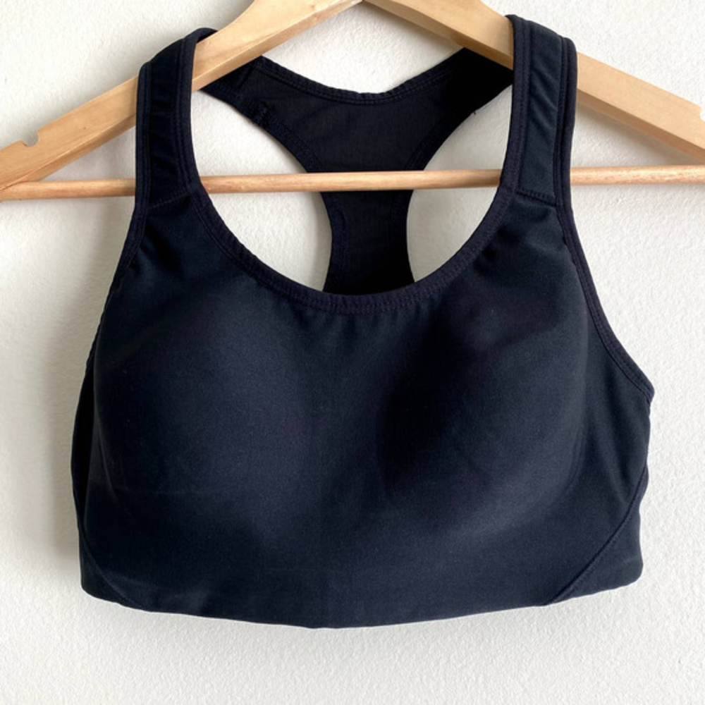 Avia Black Sports Bra-Womens Size Medium-Lightly Lined/Padded-EUC